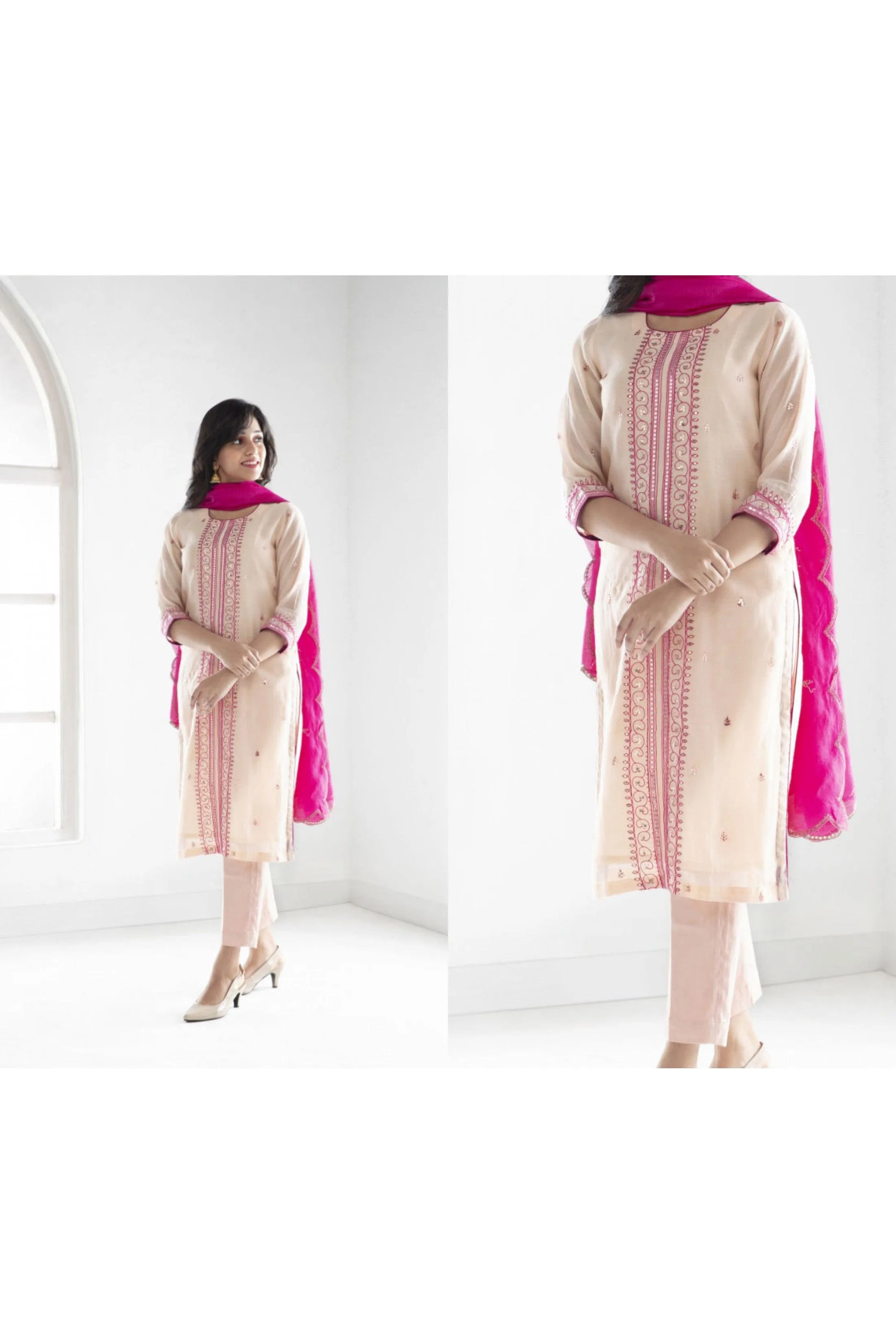 PEACH SET WITHOUT DUPATTA