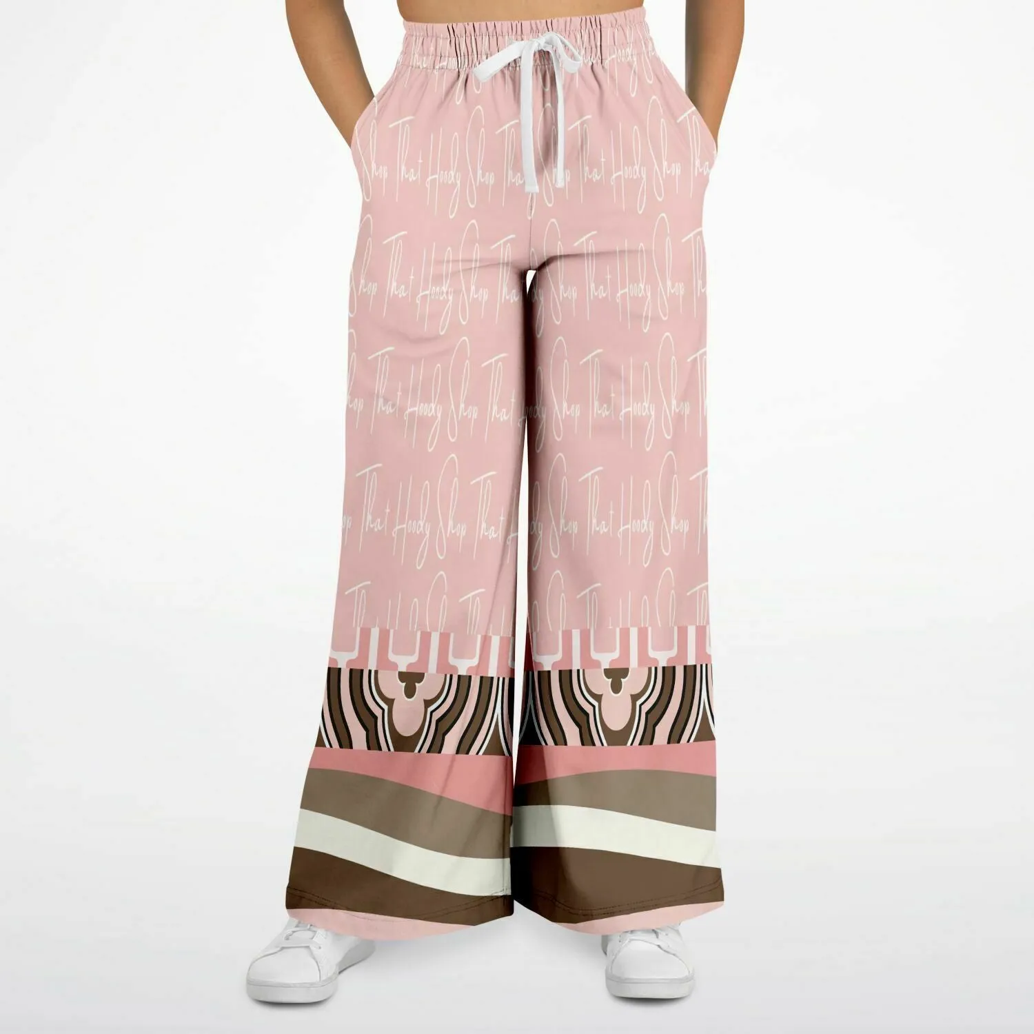 Pink Geo Zebra SW Signature Stretchy Phat Bellbottoms