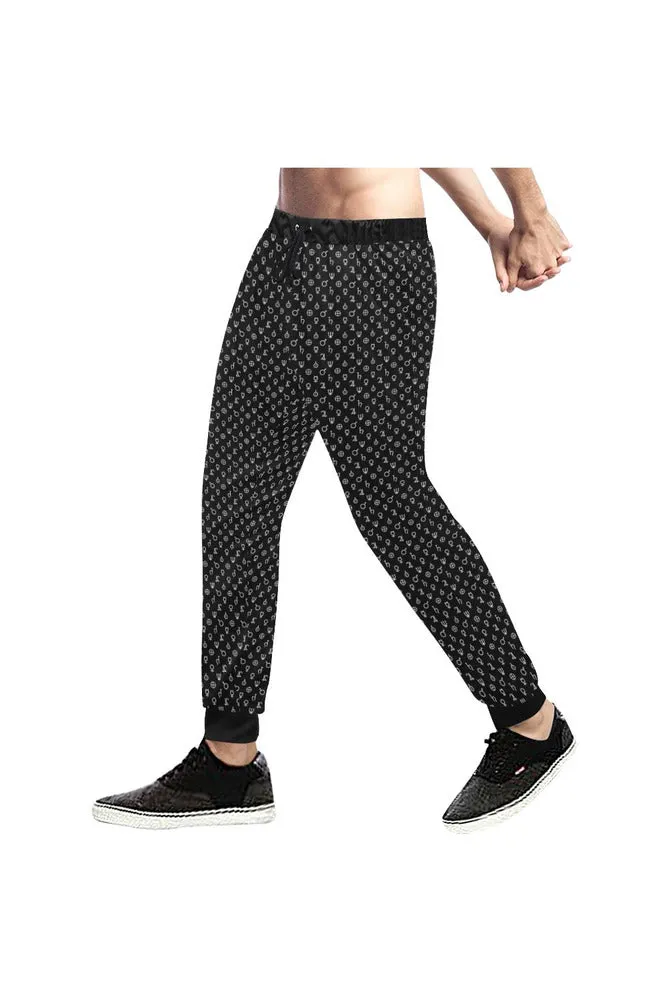 Planetary Symbols Men's All Over Print Sweatpants (Model L11)