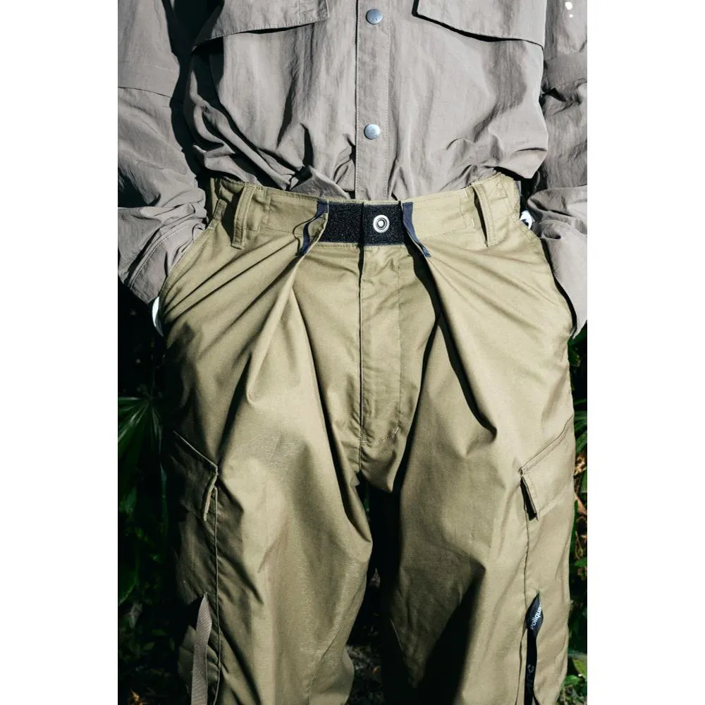 Poliquant THE DEFORMED JUNGLE PANTS FOR ARCHIVAL REINVENT-OLIVE