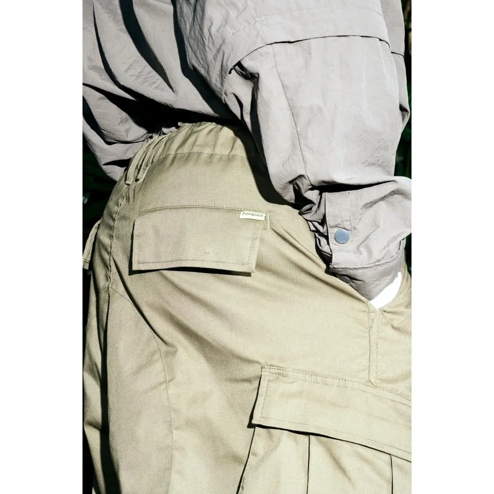 Poliquant THE DEFORMED JUNGLE PANTS FOR ARCHIVAL REINVENT-OLIVE