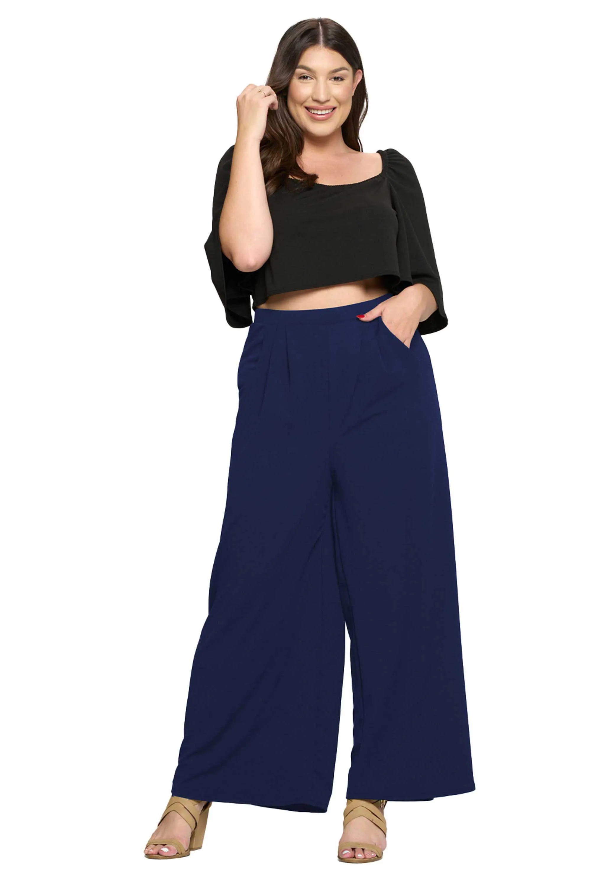 Rachel Wide Leg Pocket Pants