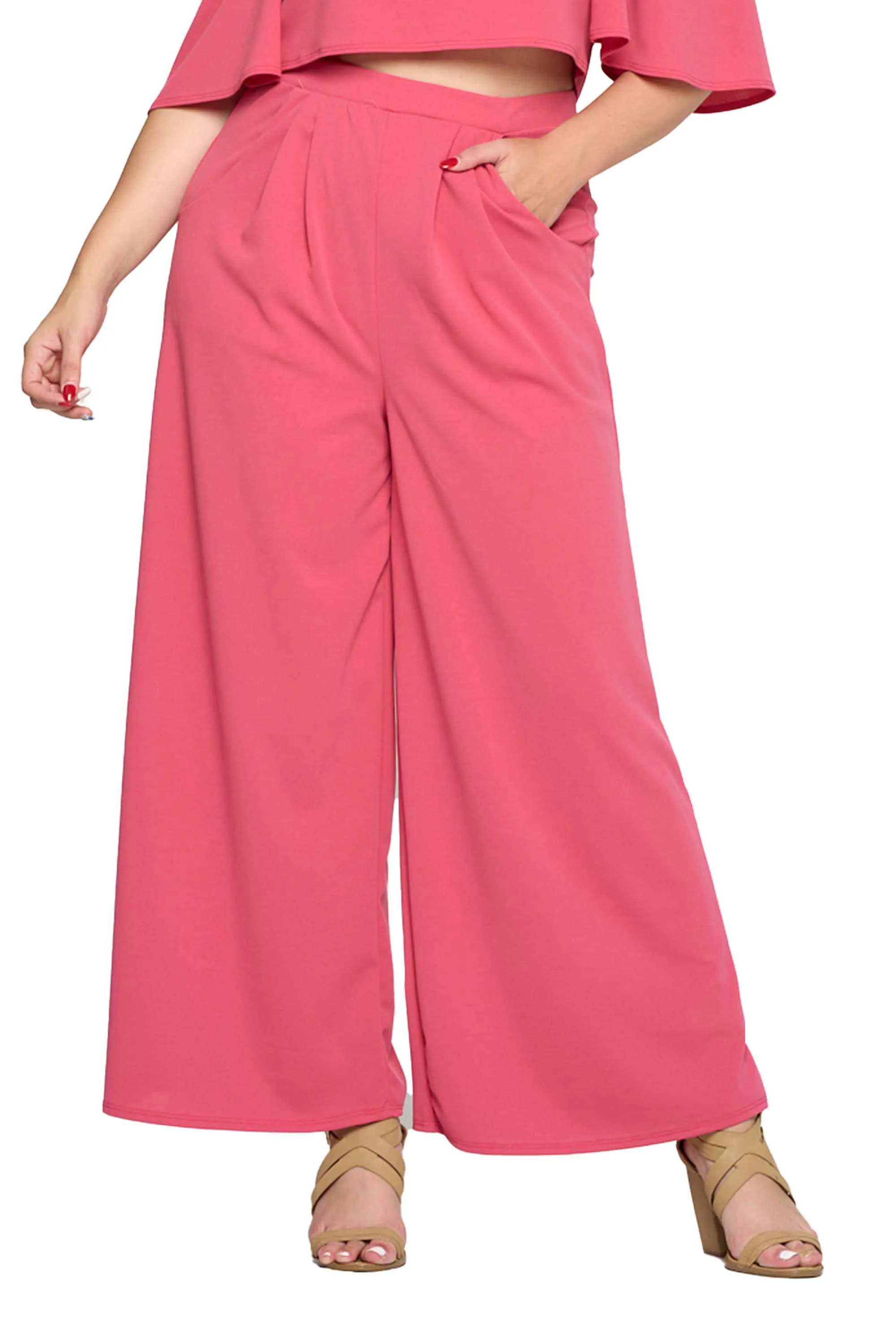 Rachel Wide Leg Pocket Pants