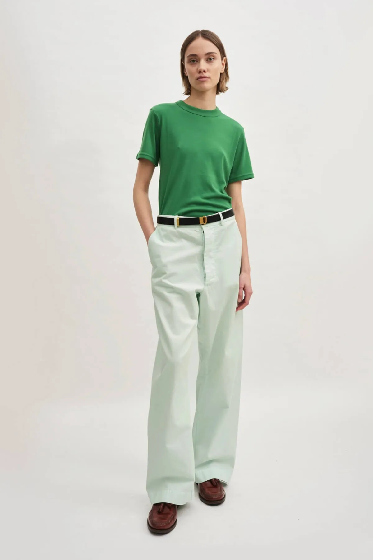 Rika Studios Stylish Mint Rowan Pants for Women - Trendy and Comfortable