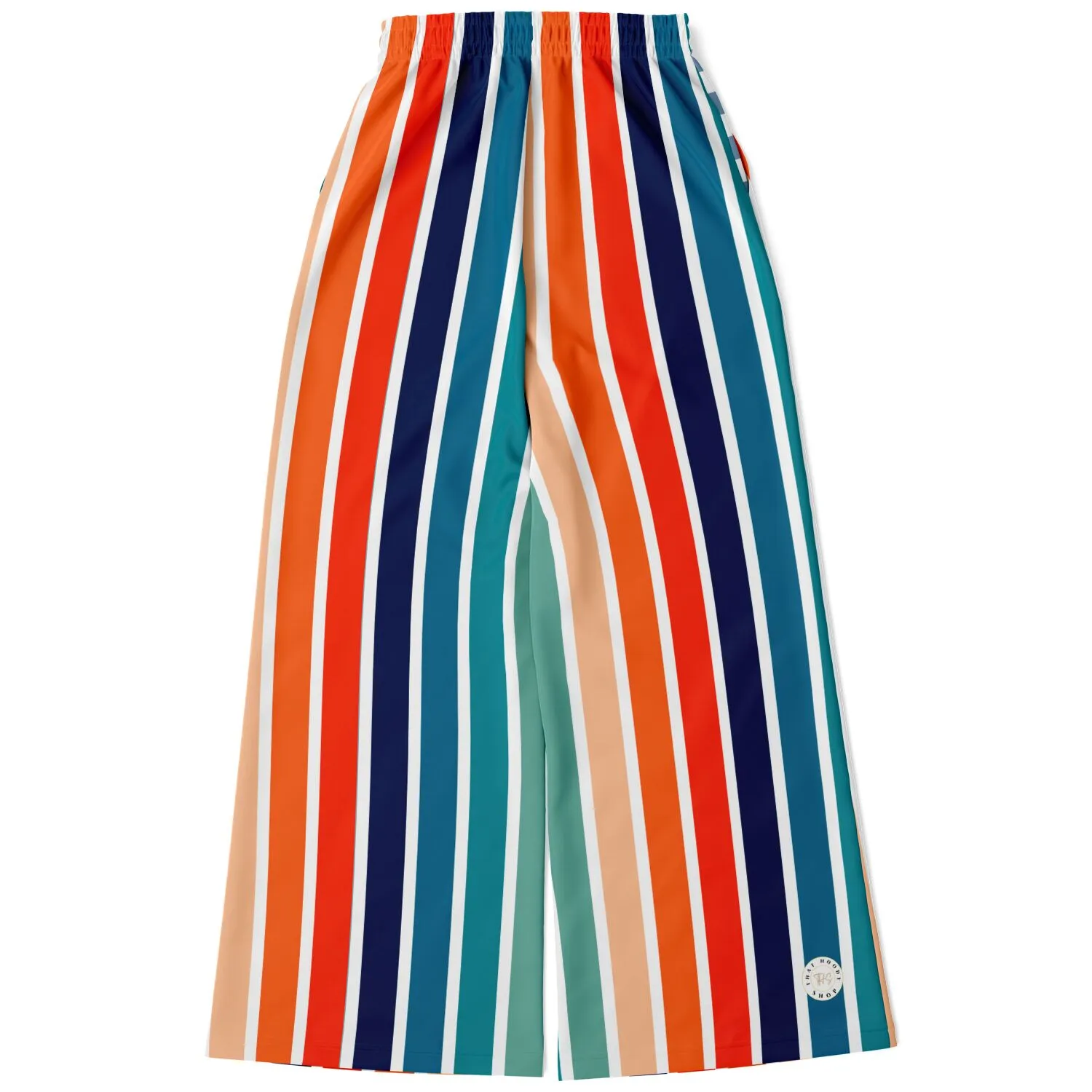 Salsa Time Striped Eco-Poly Stretchy Phat Bellbottoms