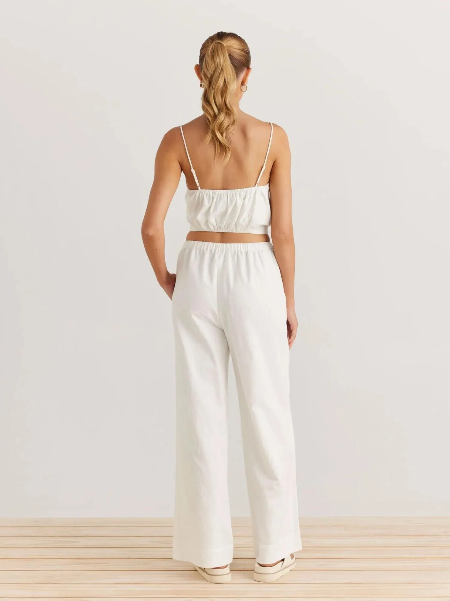 Sara Pants | White