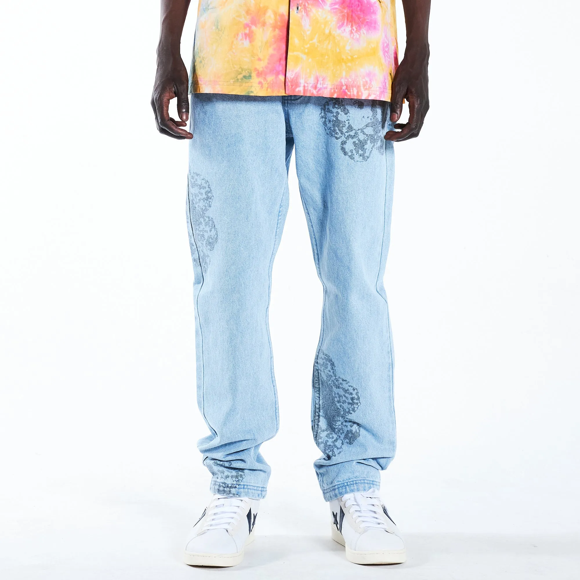 SPECIAL PRINTED DENIM PANT (Washed)