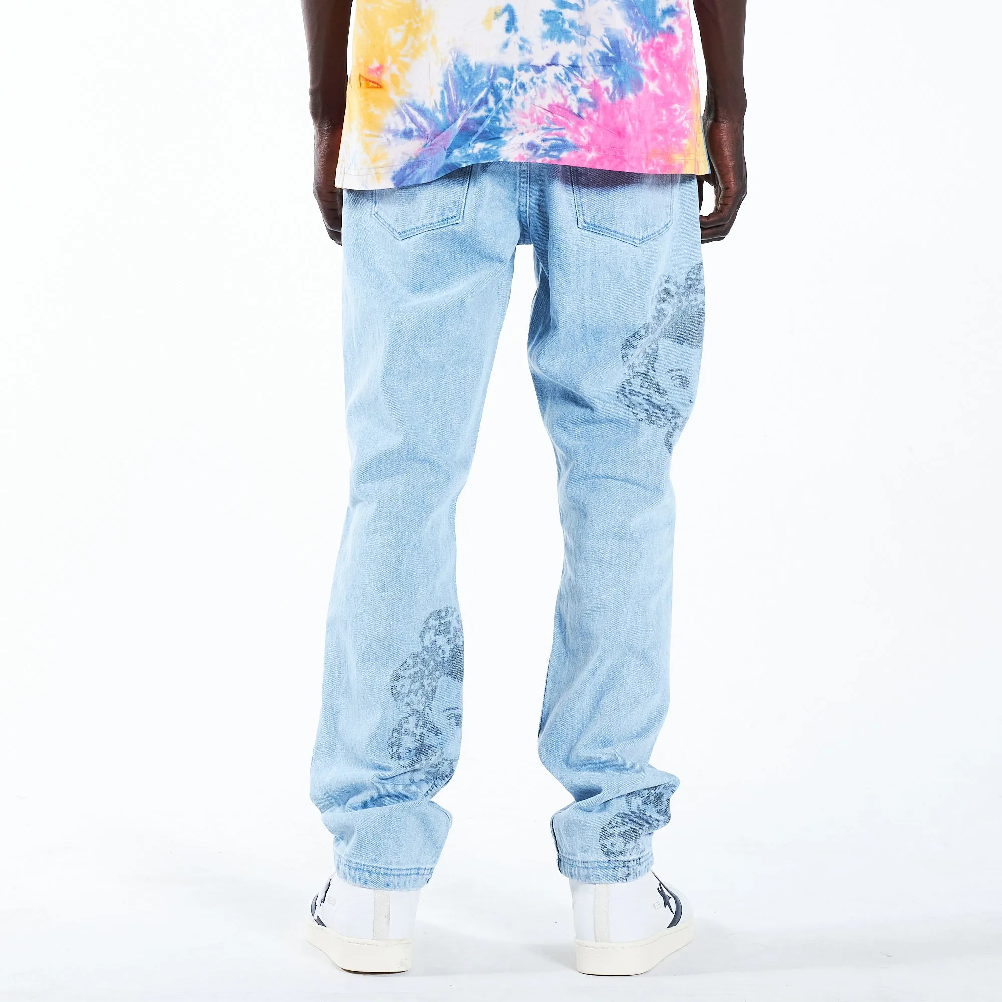 SPECIAL PRINTED DENIM PANT (Washed)