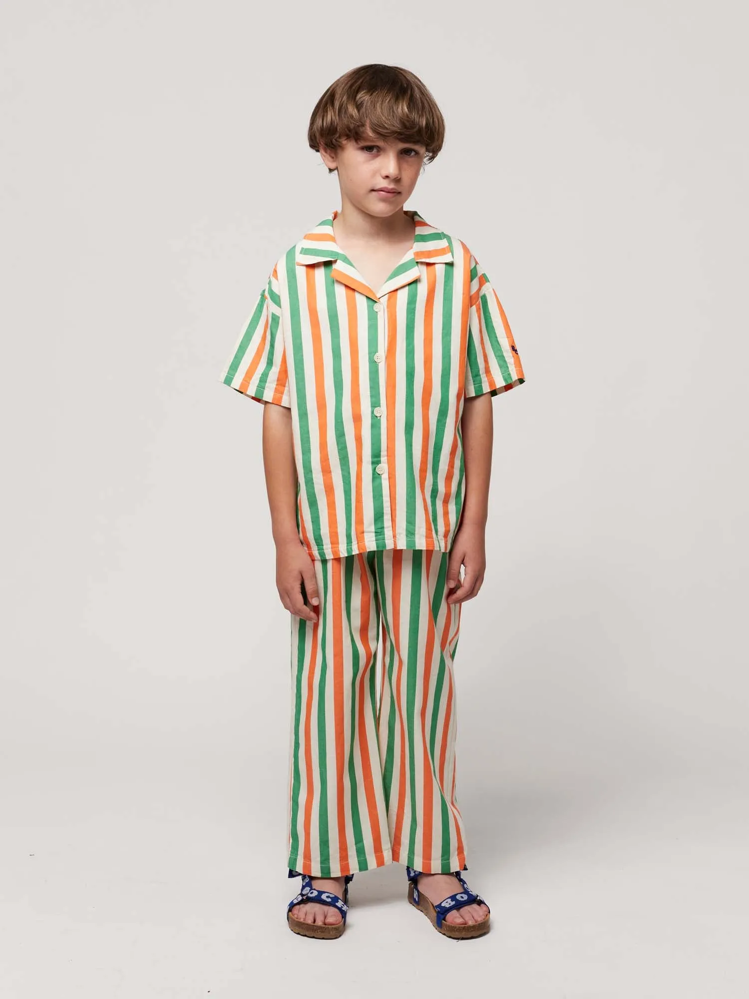 Vertical Stripes Woven Pants