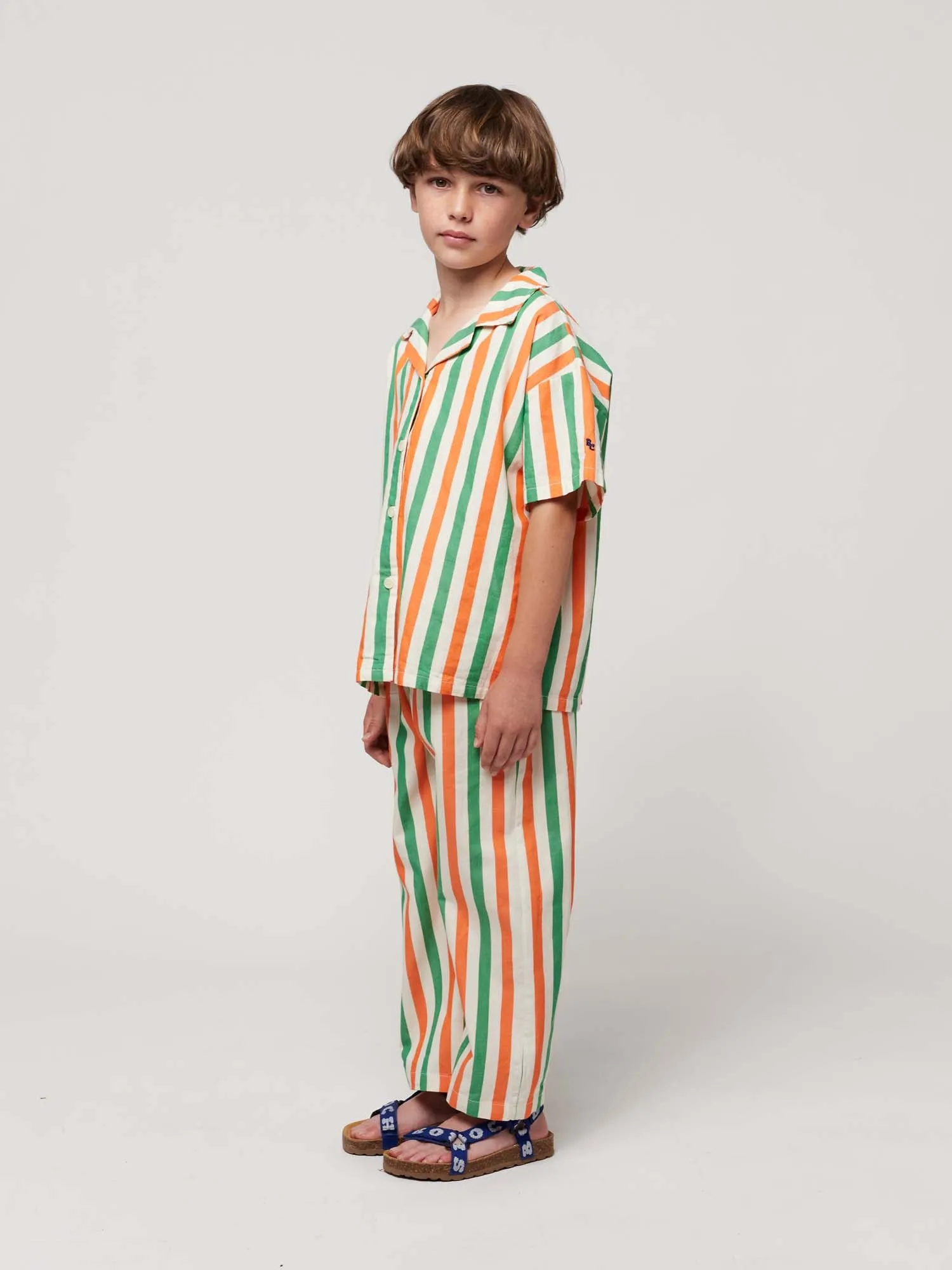 Vertical Stripes Woven Pants