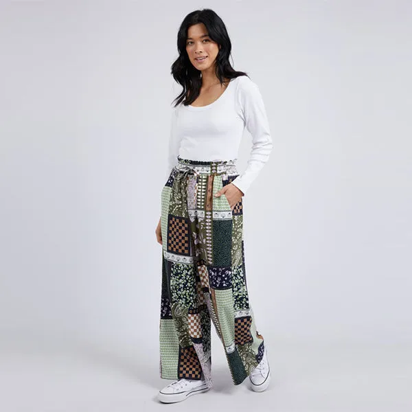 Vetiver Patchwork Pant - Patchwork Print