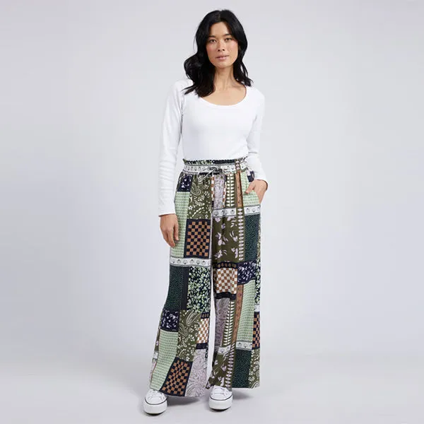 Vetiver Patchwork Pant - Patchwork Print