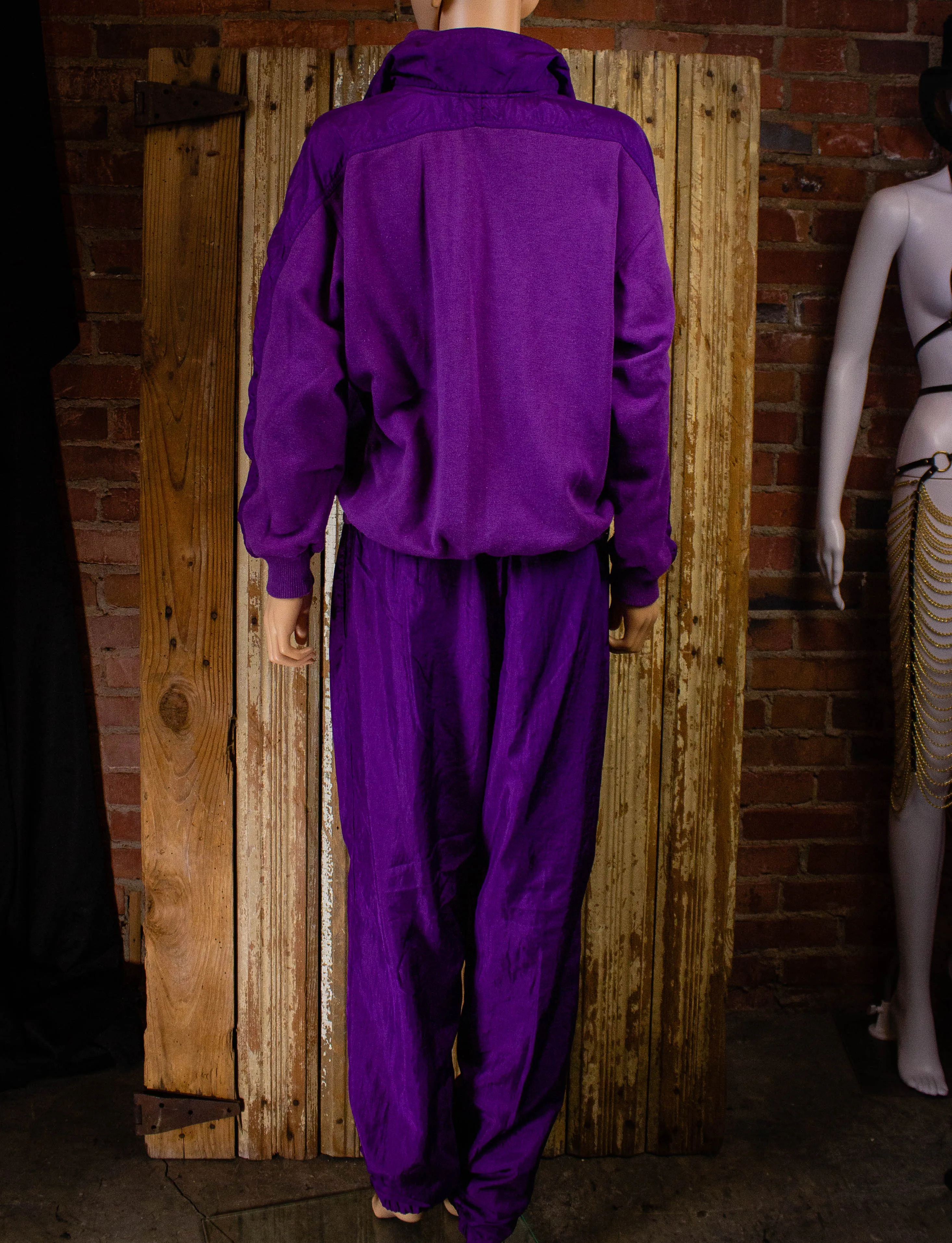 Vintage Bocco Purple 2 piece track suit 1980s M