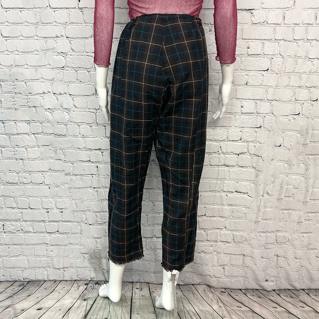 Vivienne Pant in Brown Plaid by Paper Temples