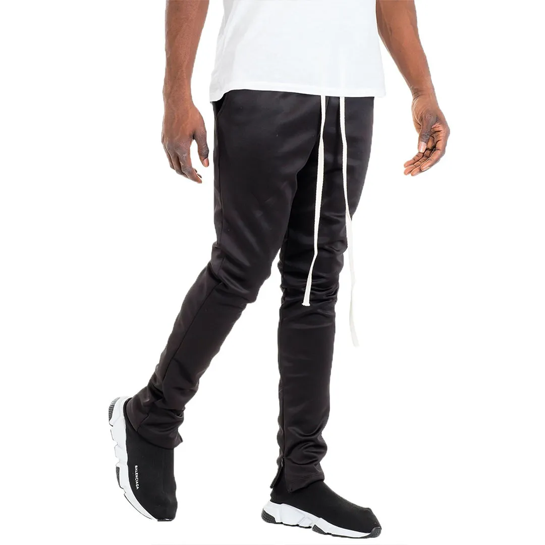 WEIV Essential Solid Track Pants in Black