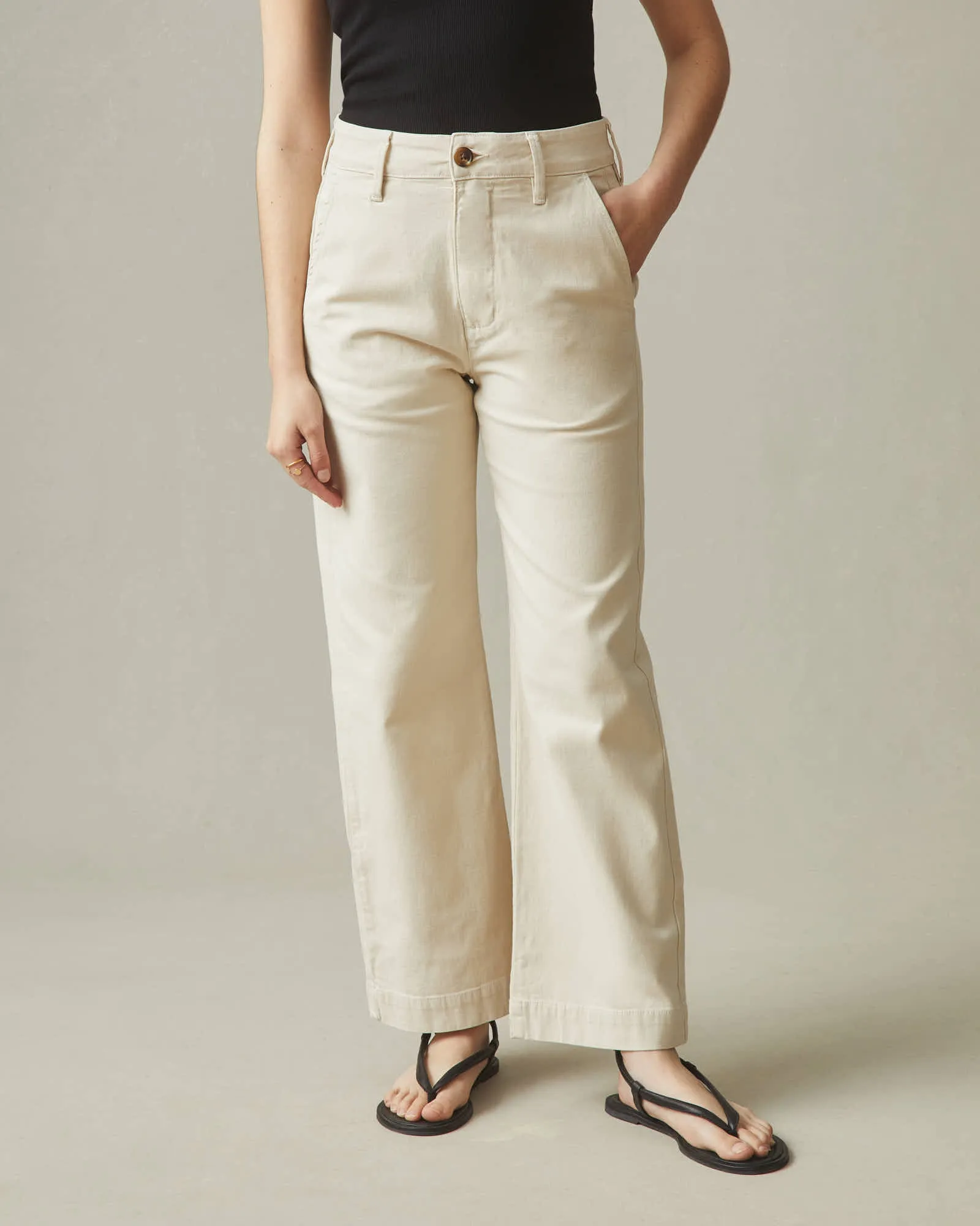 Wide Leg Pant - Cotton