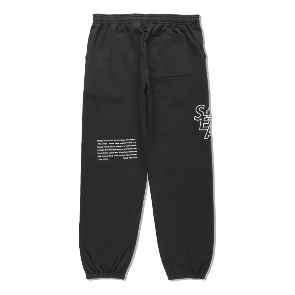 WIND AND SEA SEA (S_E_A) SWEAT PANTS-BLACK