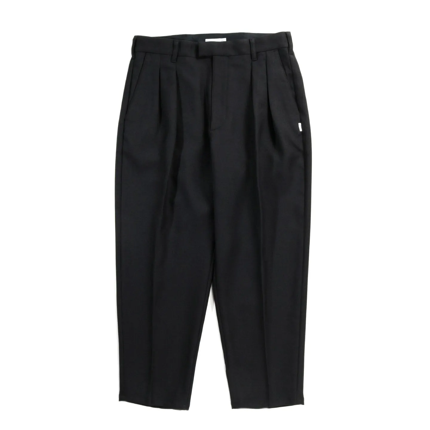 WTAPS PLEATED TROUSERS BLACK