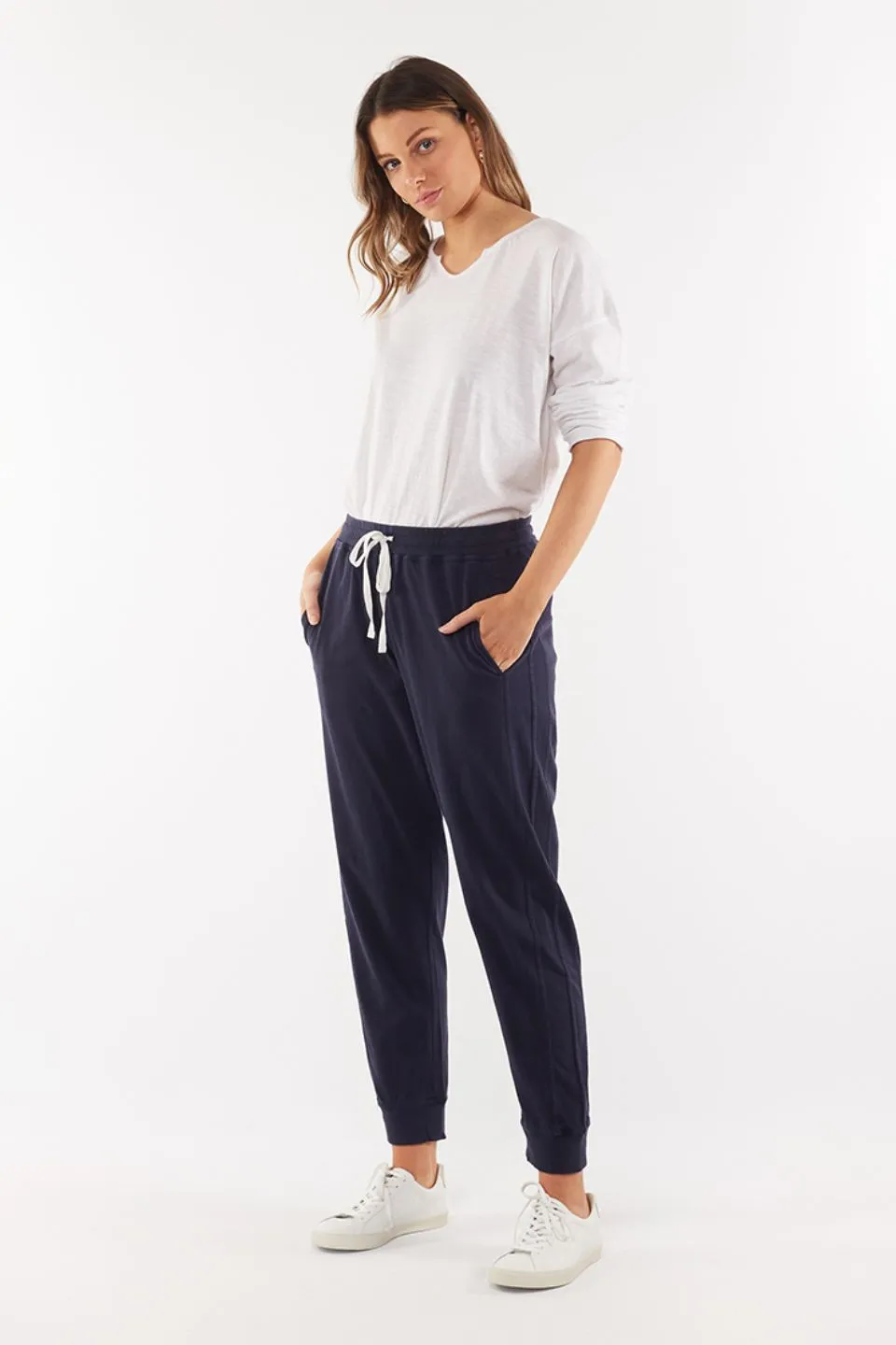 Zen Fleece Navy Track Pant